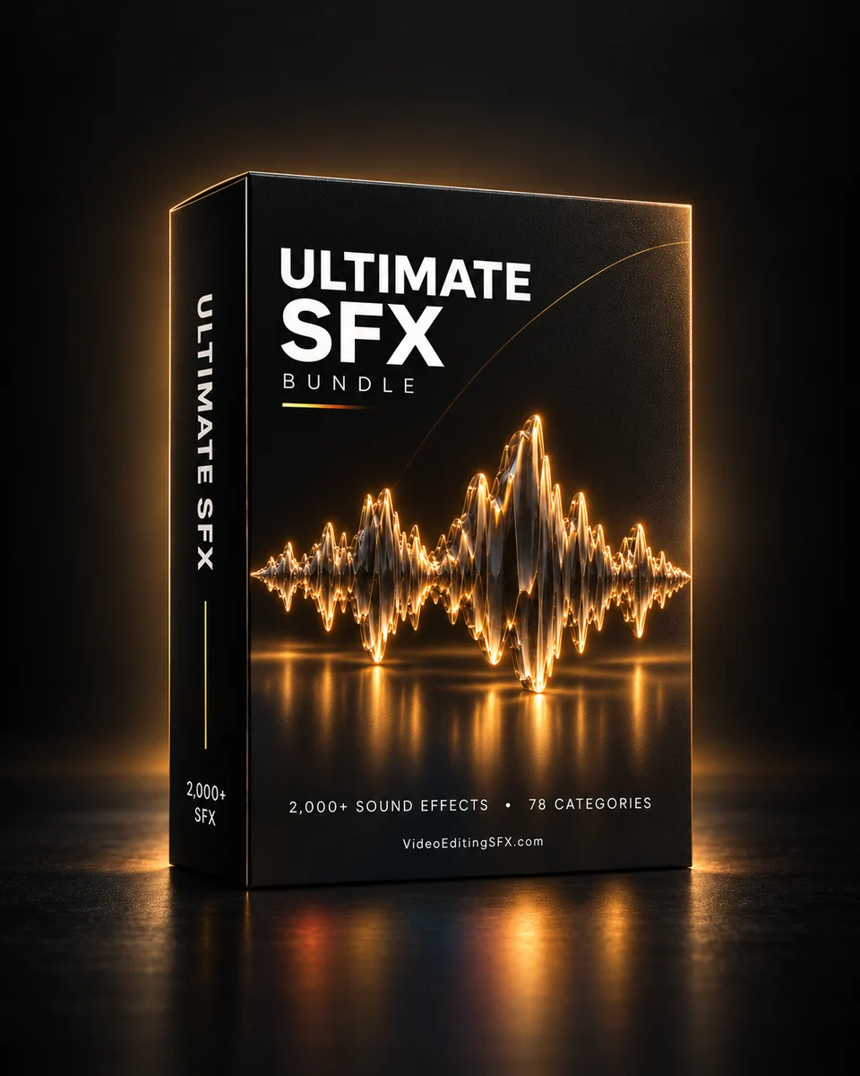 The Ultimate SFX Bundle box — 2000+ sound effects across 78 categories
